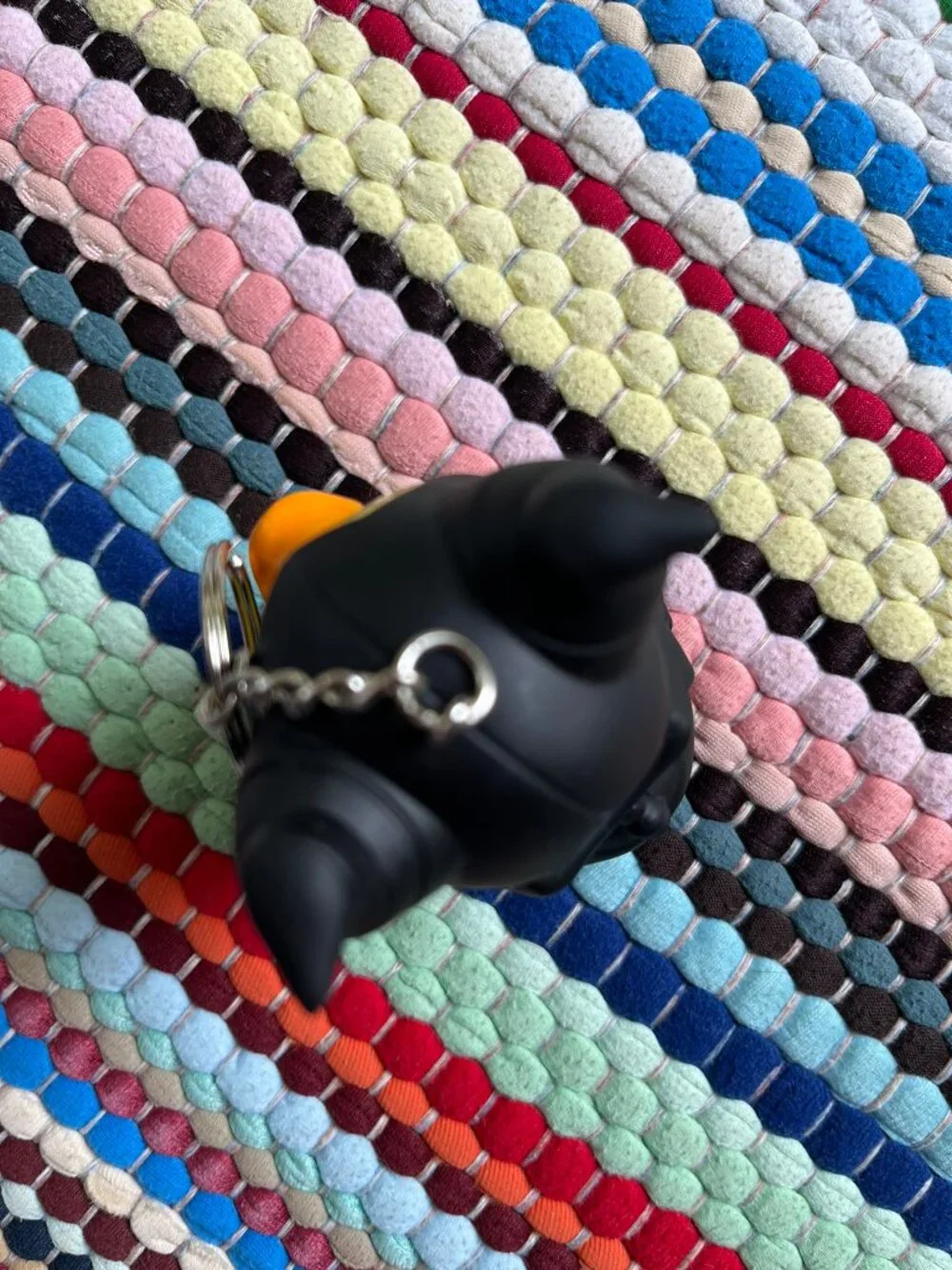 Disney's Maleficent Rubber Ducky Keychain Trinket Charm